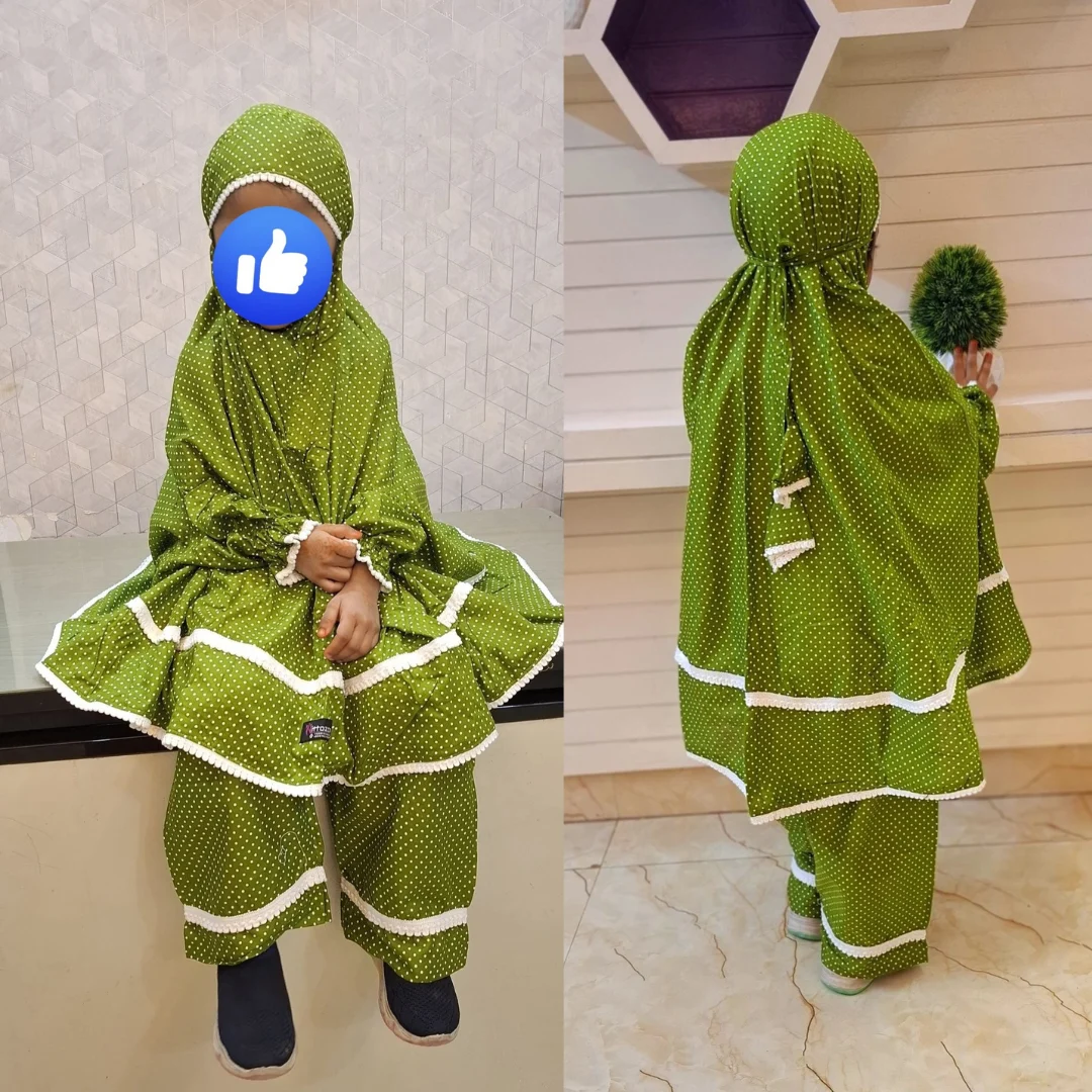 Cotton Master Kids Khimar set for 1 or 2